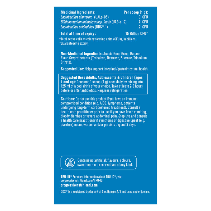 Progressive Perfect Probiotic for Kids 15 Billion Unflavoured - 45g - Information
