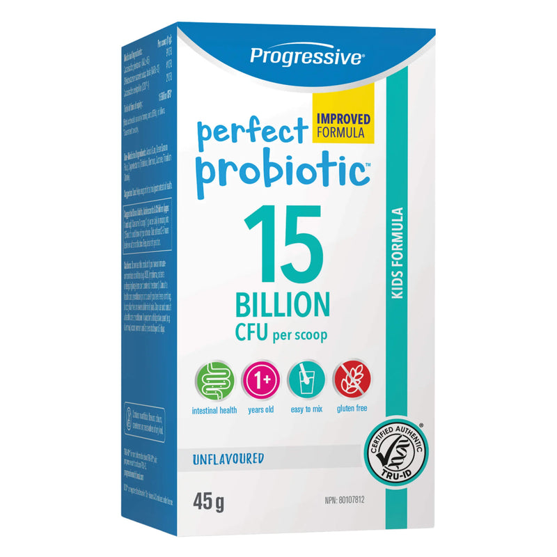 Box of Progressive Perfect Probiotic for Kids 15 Billion Unflavoured - 45g
