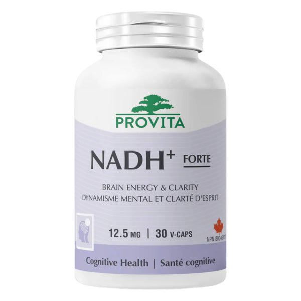 Bottle of Provita NADH + Forte 30 V-Caps
