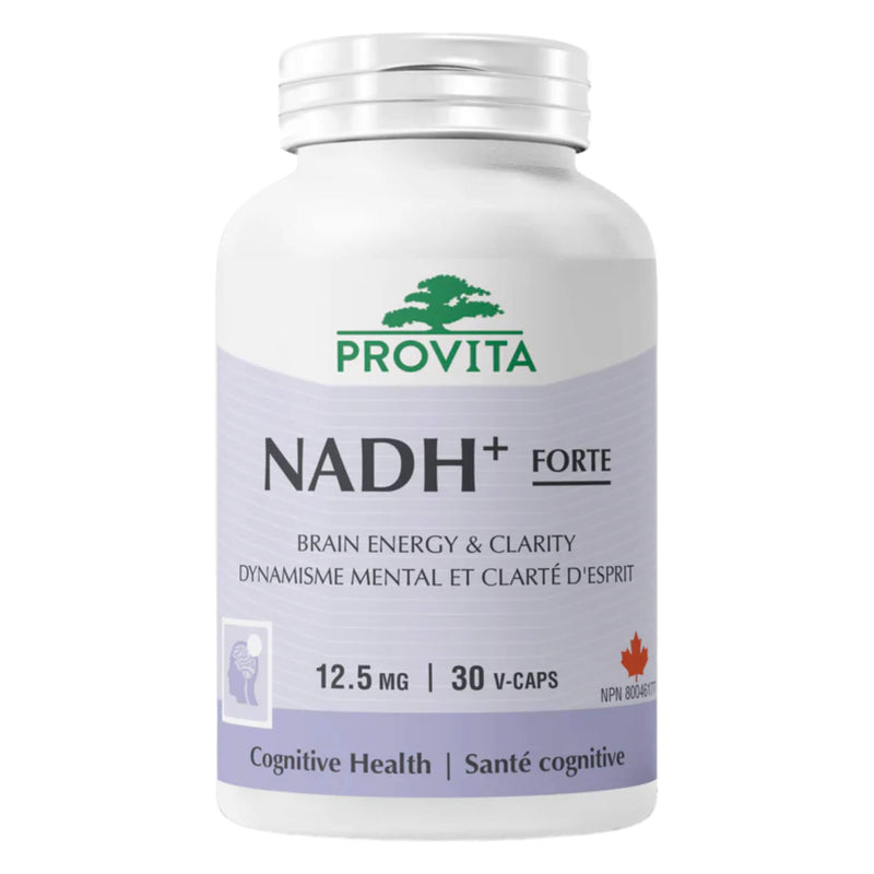 Bottle of Provita NADH + Forte 30 V-Caps
