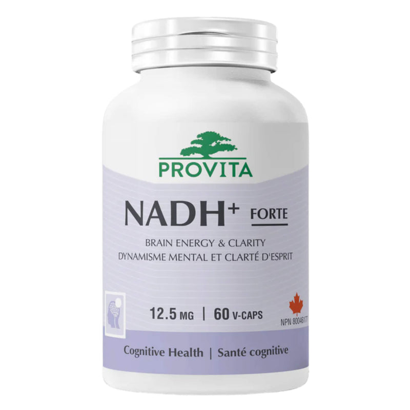 Bottle of Provita NADH + Forte 60 V-Caps
