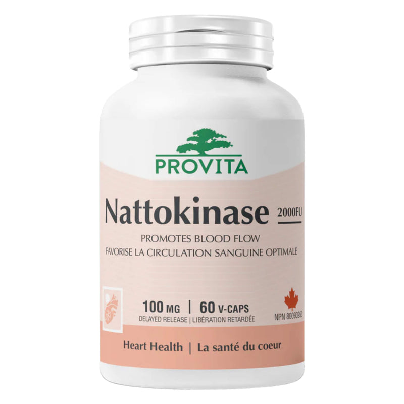 Bottle of Provita Nattokinase 2000 FU 100mg 60 Veggie Capsules
