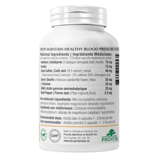 Bottle of Provita Tensopril BP™ Back

