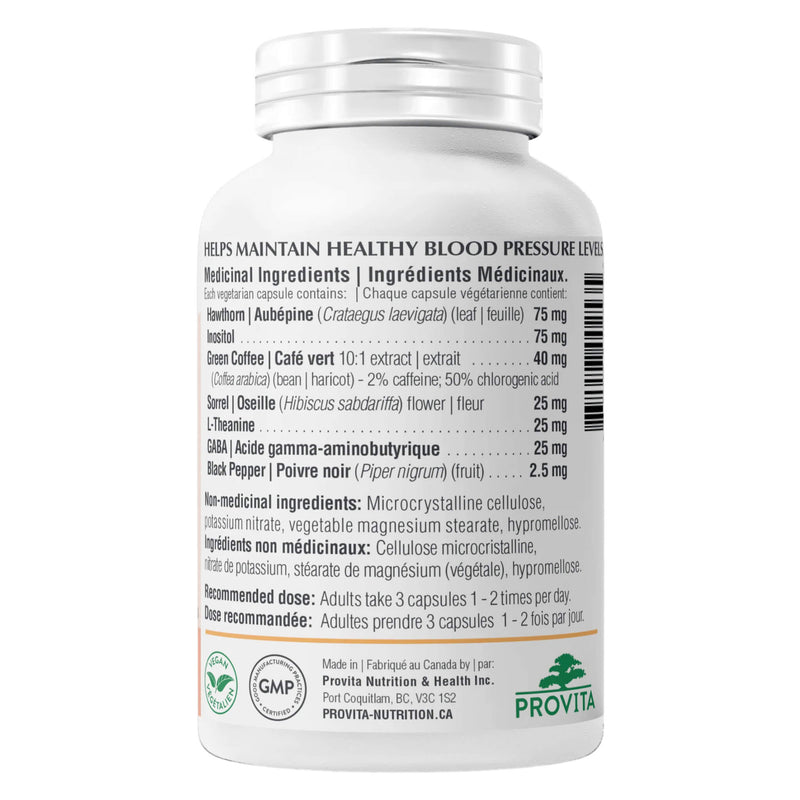 Bottle of Provita Tensopril BP™ Back
