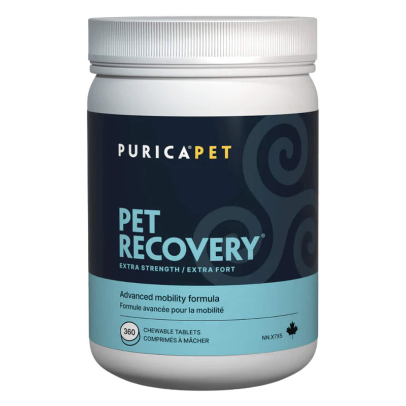 Bottle of Purica Pet Recovery Extra Strength 360 Chews
