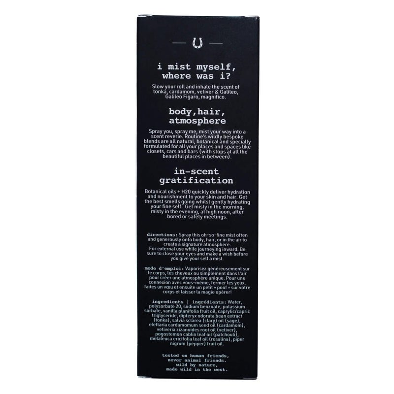 Routine Body, Hair & Atmosphere Mist - Superstar Box Back
