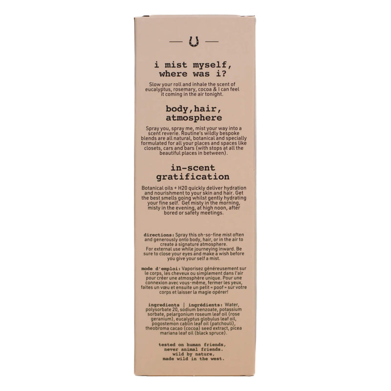 Routine Body, Hair & Atmosphere Mist - The Curator Box Back
