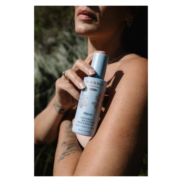 SKWÁLWEN BOTANICALS Shkweń Rainforest Rejuvenating Bath & Body Oil Lifestyle
