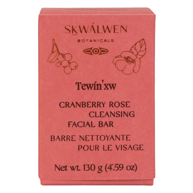 Bar of SKWÁLWEN BOTANICALS Tewin’xw Cranberry Rose Cleansing Facial Bar 130g / 4.59 oz
