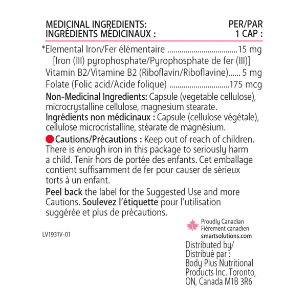 Smart Solutions Lorna Vanderhaeghe Iron Smart Capsules -60 Capsules Information
