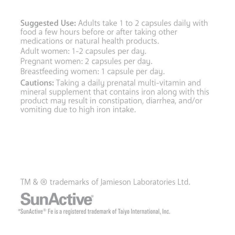 Smart Solutions Lorna Vanderhaeghe Iron Smart Capsules -60 Vegetarian Capsules Use
