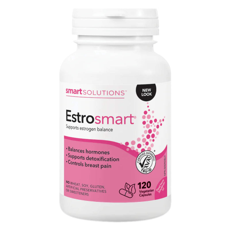 Bottle of SmartSolutions Lorna Vanderhaeghe Estro Smart 120 Vegetarian Capsules