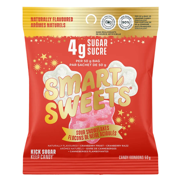 Package of SmartSweets Sour Snowflakes 50g

