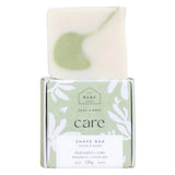 Bar & Package of The Bare Home Shave Bar Bergamot + Lime 
