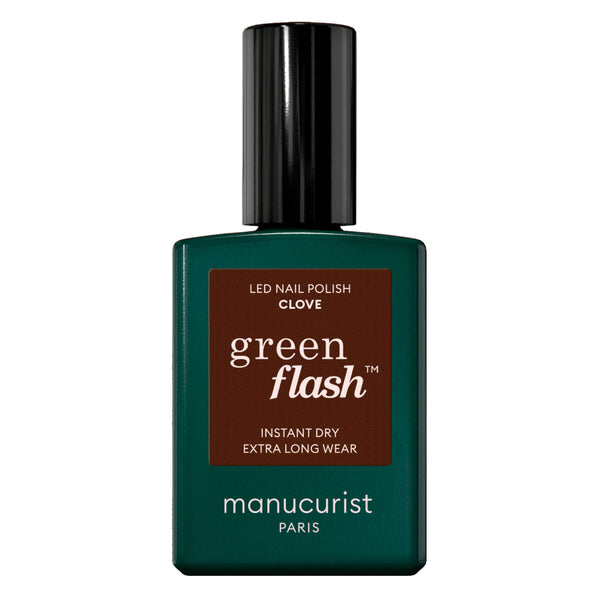 Bottle of The Manicurist Semi-Permanent LED Green Flash - Clove 15mL
