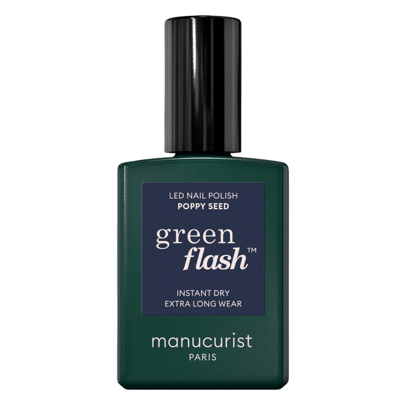 Bottle of The Manicurist Semi-Permanent LED Green Flash - Poppy Seed 15mL

