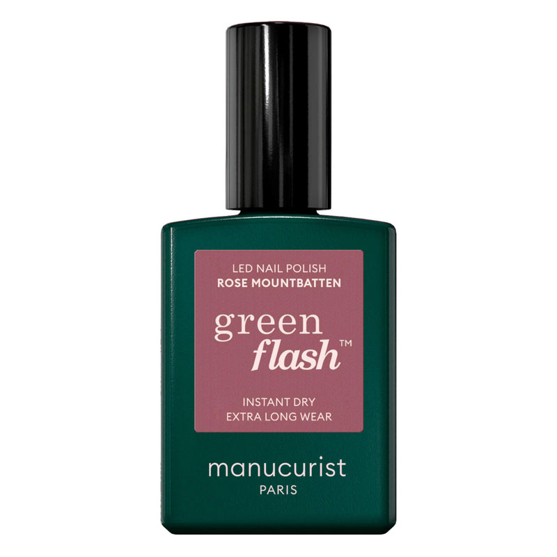 Bottle of The Manicurist Semi-Permanent LED Green Flash - Rose Mountbatten 15mL
