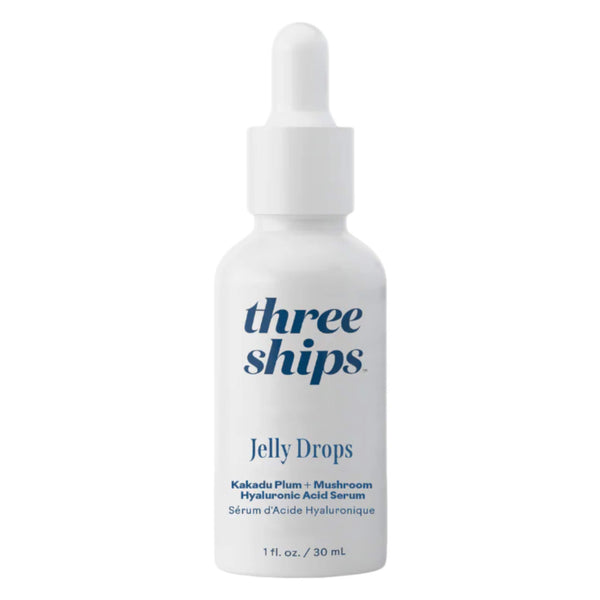 Three Ships Jelly Drops Kakadu Plum + Mushroom Hyaluronic Acid Serum Bottle 
