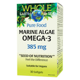 Bottle of Whole Earth & Sea Marine Algae Omega-3 30 Softgels

