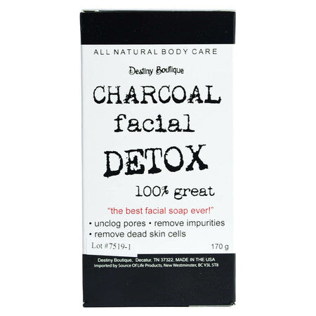 Bar of Source Of Life Charcoal Facial Detox Soap 170g
