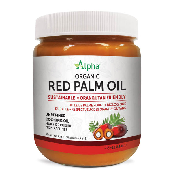 Jar of Alpha Health Organic Red Palm Oil 16 oz