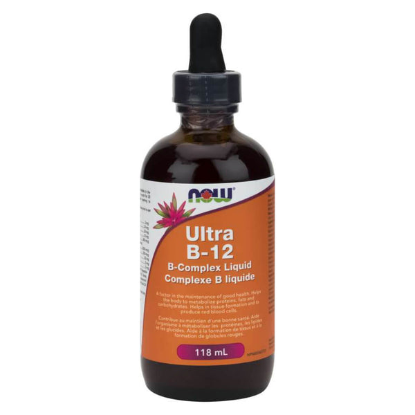 Dropper Bottle of Ultra B-12 B-Complex Liquid 118 Milliliters