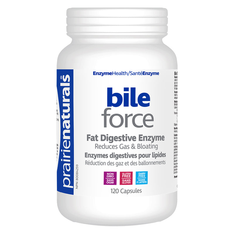 Bottle of Prairie Naturals Bile Force 120 Capsules