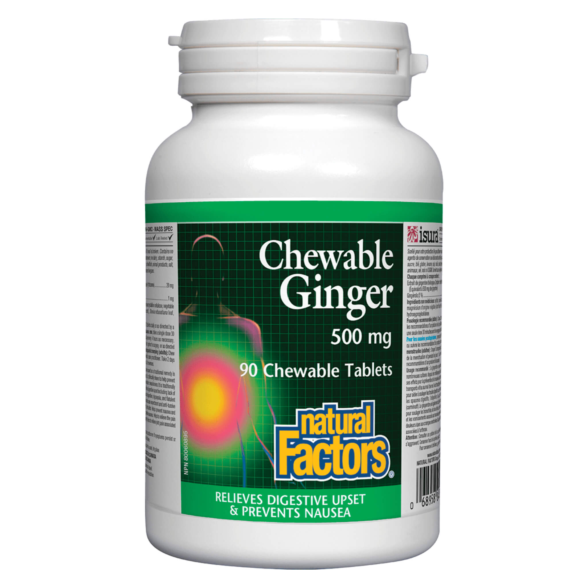 Optimum Health | Natural Factors Chewable Ginger 500 mg