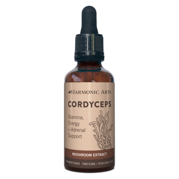 Harmonic Arts - Cordyceps Stamina, Energy + Adrenal Support Mushroom Extract Tincture 50 Milliliters | Optimum Health Vitamins, Canada