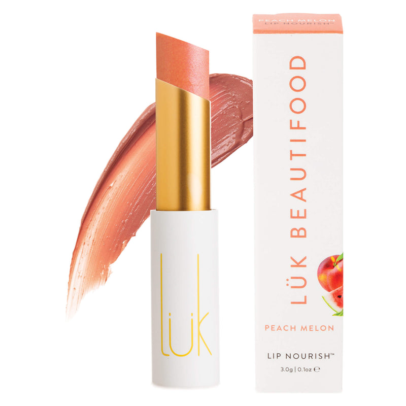 LukBeautifood LipNourishNaturalLipstick PeachMelon