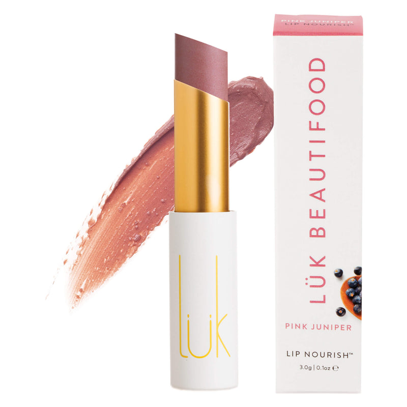 LukBeautifood LipNourishNaturalLipstick PinkJuniper