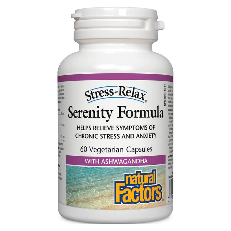 NaturalFactors StressRelaxSerenityFormula 60VegetarianCapsules